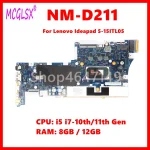 NM D211 Mainboard For Lenovo Ideapad 5 15ITL05 Laptop Motherboard With I3 I5 I7 10th 11th Gen (New)