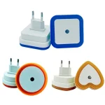Wall Plug in LED Night Light Auto Sensor Bedside Lamp For Bedroom Kids Room (New)