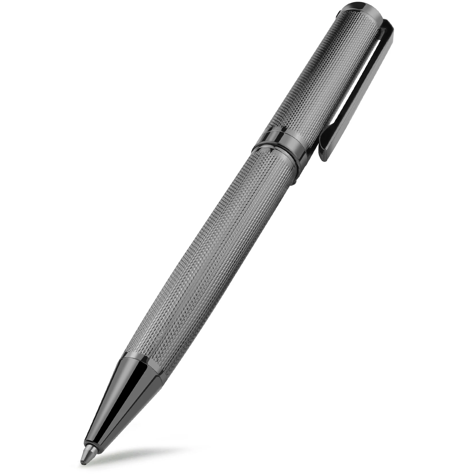 S696fb6c7421246178489b7711ab91aabe STONEGO Metal Ballpoint Pen, Retractable Signature Pen Crest Style Metal Housing Black Ink (New) - Image 1