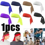 Solid Color Tennis Headband Polychrome Sweatband Women Men Hair Band Cycling Turban Headband (New)