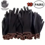 10 Pairs Durable Safety Gloves   Anti Slip, Wear Resistant, ESD Protection for Gardening & (New)