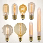Edison Bulb E27 220V 40W Retro Vintage Edison Lamp ST64 G80 G95 G125 (New)