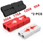 Battery 50A Connector 2PCS 50A 120A 175A 350A Plug Battery Connect Disconnect Connector (New)