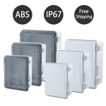 IP67 Waterproof Transparent Cover Enclosure Junction Box ABS Plastic Outdoor Power Distribution Box (New)