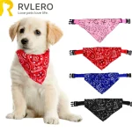 Pet Triangle Scarf Cat Dog Saliva Towel Printed Pets Dog Collar Adjustable Strap (New)