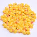 10 30 50 100 Lot Yellow 3D Duck Resin Charms Cute Animal Pendant For Jewelry Making Diy (New)