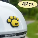 Cartoon car stickers dog footprints decorative anti collision stickers foot type anti collision silicone footprint (New)