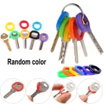 10 24 32 Color Key Sleeve Mixed Color Soft Silicone Elastic Key Ring (New)