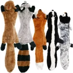 Funny Simulated Animal No Stuffing Dog Toy with Squeakers Durable Stuffingless Plush Squeaky (New)