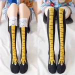 Chicken Paws Feet Long Socks Women over the Knee Stockings Funny Cartoon Chicken (New)