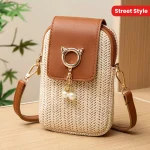 Casual Street Style Cute Mini Crossbody Phone Bag Suitable for Women Outing Party (New)