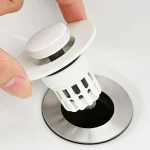 1 Bathroom Sink Plug Pop Up Drain Filter Washbasin Drainer Bouncing Core Filter for (New)
