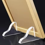 2 Transparent Acrylic Photo Frame Standï¼ŒDisplay Cabinet Base Standï¼ŒMedal Certificate Desktop Ornament Decorationï¼ŒPhoto (New)