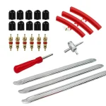 16 28 Tire Repair Tool Set with Steel Tire Irons Pry Bars Levers and (New)