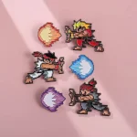 Creative Childhood Arcade Pixel Game Enamel Pins Peripheral Gift Alloy Dropping Oil Emblem (New)