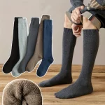 1 pair of mens long tube looped socks, autumn and winter thick calf (New)