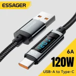 Essager 120W USB Type C Cable Fast Charging USB C (New)