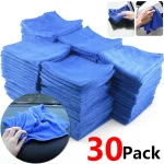 1 30 Car Cleaning Cloth and Washing Square Towel Super Absorbent and Non Shedding (New)