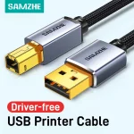 SAMZHE USB Printer Cable USB Type B Male to A (New)