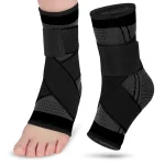 1 Adjustable Ankle Brace Compression Sleeve, Arch Support & Foot Stabilizer, Elastic Wrap (New)