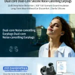 Reusable Silicone Ear Plugs Noise Cancelling Hearing Protection For Sleep Concert Travel Work (New)
