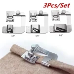 Sewing Hemming Set 1 3 Wide Hem Foot 1 Or 3 Narrow Rolled Hem (New)