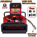 Battery 8500mAh Endoscope DVR 16GB Card 8500mAh Battery Capacity HD Pipeline Camera SYANSPAN (New)