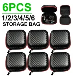 38752  EVA Earphone Storage Bag Portable Zipper Case For USB Cable Headphone (New)