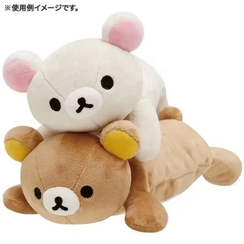 S6f89227019994068a162aaed880316060 Japanese cute san x rilakkuma bear plush pencil bag kawaii large capacity student stationery (New) - Image 1