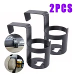 Car Drink Cup Holder Container Hook Window Door Mount Universal Durable Water Bottle (New)