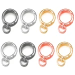 46249 Key Rings, Spring O Ring Key Hooks, for Buckling, Metal Alloy Circular Clasp, (New)