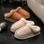 Fashion Women Fluffy Slippers for Autumn and Winter Indoor EVA Thick Sole Anti Slip (New)
