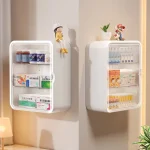 Wall Hanging No Punching Family Installation Standing Medical Cabinet Drug Toy Storage Rack (New)