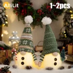 Glowing Knitted Gnome Doll with Led Night Light Christmas Decorations Home Xmas (New)