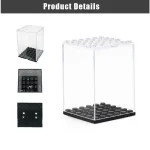8,12,16 Building Block Dustproof Transparent Cover Accessories Rectangular Display Box For Childrens Toys (New)