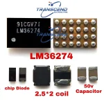 1-20 Sets LCD Backlight Back Light Driver IC for Samsung Galaxy A12 LM36274 ND IC Display Inductance Coil Chip Diode Kit (New)