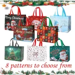 1 16 Large Christmas Gift Bags, Christmas Tote Bags with Handles(32.5x25*17cm), Multifunctional Christmas Bags (New)
