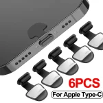 1 6X Charging Port Anti Dust Dirt Plug For Apple iPhone Samsung S22 S21Ultra USB (New)