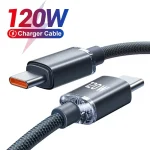 USB A or C to USB C Cable PD 120W 6A Fast Charging (New)