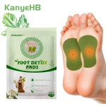 12=1Bag Natural Herbal Artemisia Argyi Detox Foot Care Patch Pad Weight Loss Relieve (New)