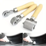 Car Tire Repair Kit Roller Auto Patch Roller Motorcycle Wheel Repair with Wooden (New)