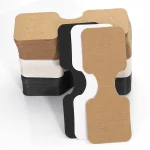 50 3.5x9cm Kraft Paper Card Flodable Packing Cardborad for Jewelry Display (New)