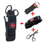 Cat First Aid Kit Tourniquet Molle Survival Set Pouch Nursing Holder Medical Gear (New)