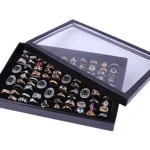 1 100 Slot Velvet Ring Inserts Jewelry Tray Stackable Organizer for Valet Closet Storage (New)