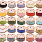 3Strands Braided Cotton Cord Macrame Thread Twisted Beading String for Necklace Chinese Knotting (New)