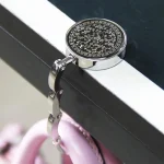 1  Round Table Vintage Flowers Foldable Purse Bag Hanger Handbag Hook Holder (New)