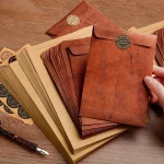10 Vintage Kraft Paper Envelopes, Wedding Party Invitation Card Envelopes, Multifunctional Paper Envelope (New)