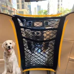 Pet Dog Rear Seat Car Fence Dog Isolation Protection Net Elastic Double Layer (New)