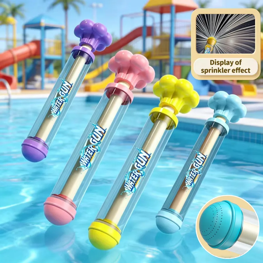 S74c9988a706d4229ad47b6df02276c0aQ Fireworks Water Gun Childrens Water Fights Games Kid Summer Cool Toy Interactive Pull Out (New) - Image 1