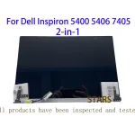 14.0 Inch For Dell Inspiron 5400 5406 7405 2-in-1 P126G P126G001 P126G002 HD FHD Touch Screen LCD Complete Assembly With Hinges (New)